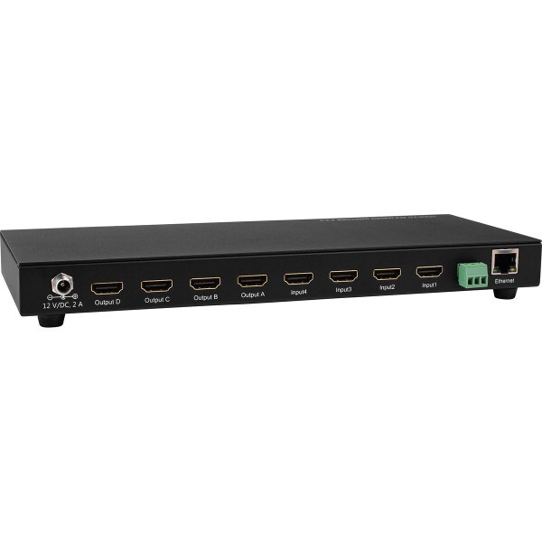 Main product image for HDMI 2.0 4K 60 Hz Super Slim 4x4 Matrix with RS232 and Ethernet180-1134